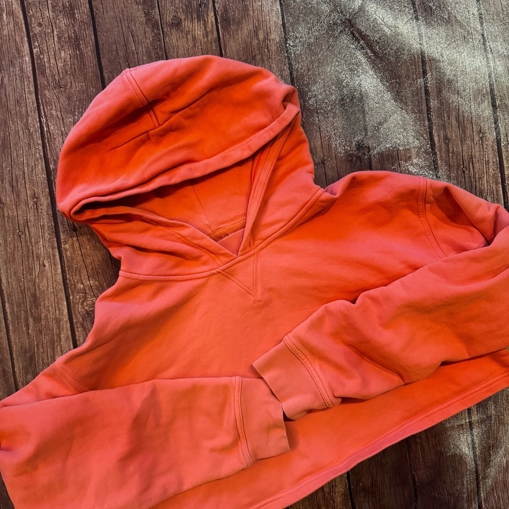 Lululemon orange all yours pullover hoodie